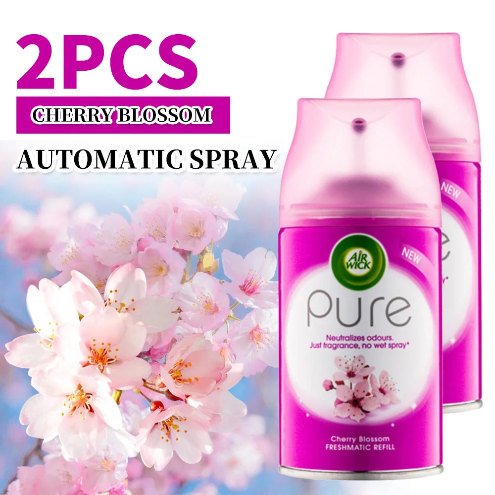 2 Pcs Automatic Air Freshener Spray Refill 6.2oz per Can