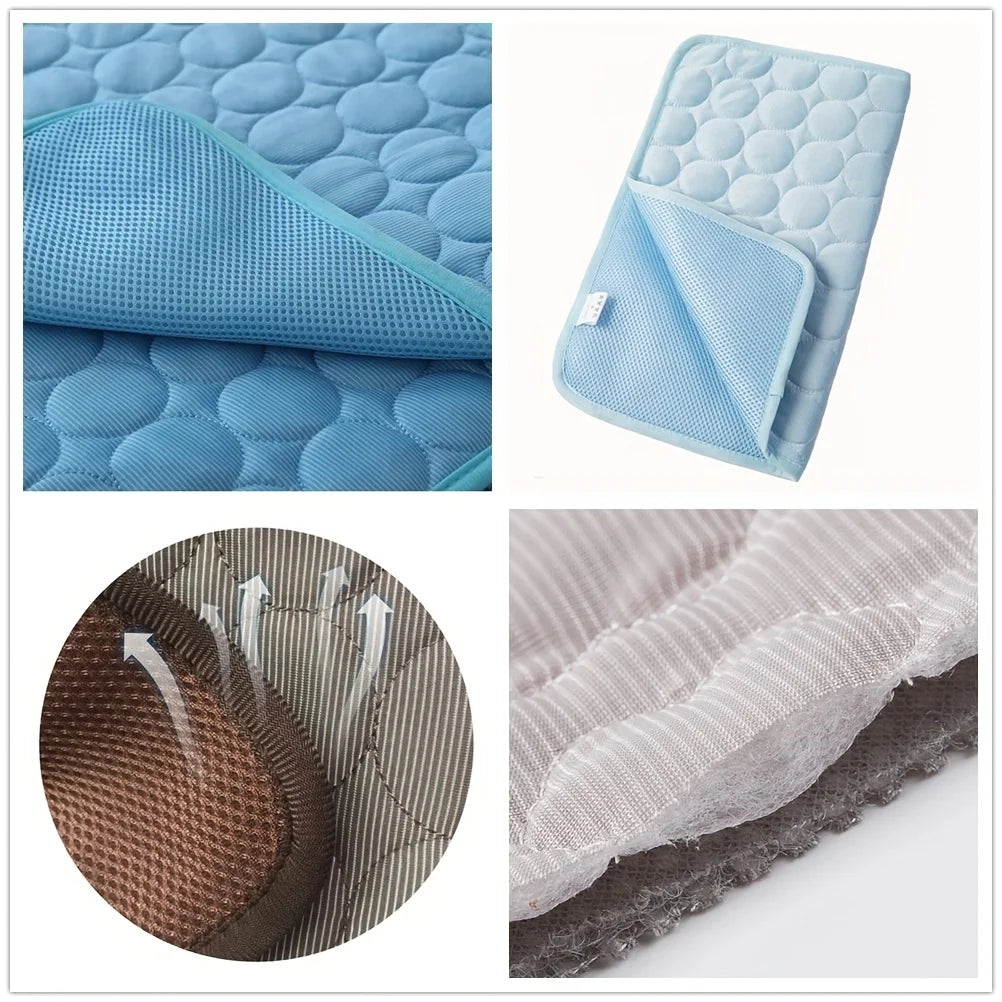 Cooling Gel Pet Mat Summer Cold Bed for Dogs & Cats