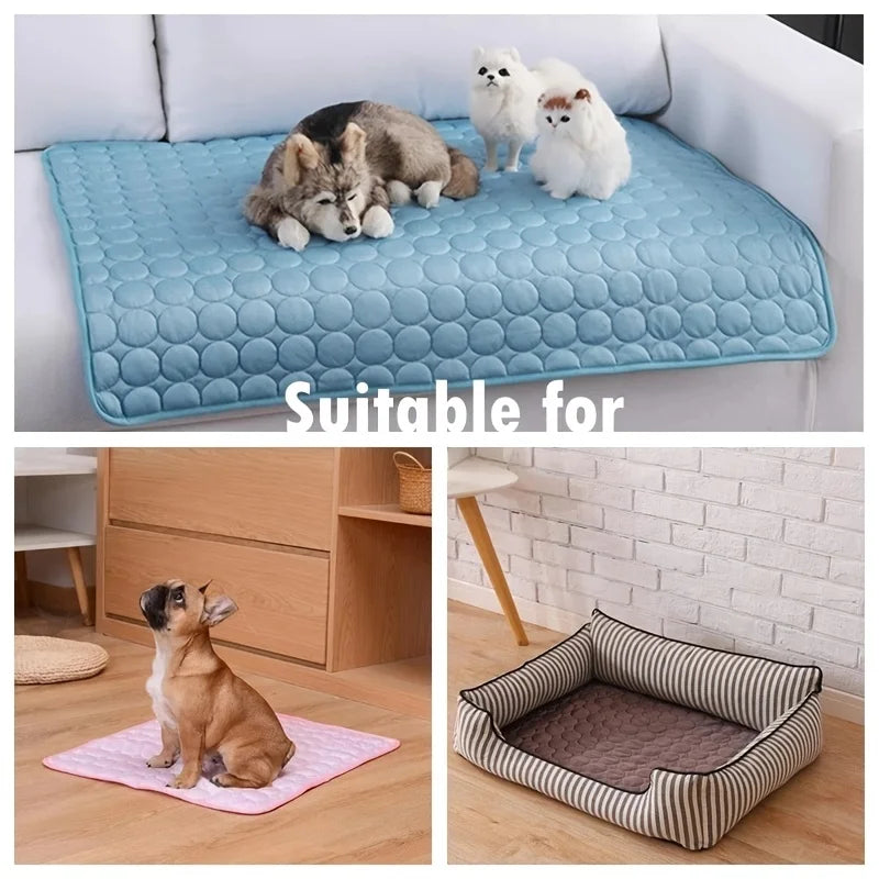 Cooling Gel Pet Mat Summer Cold Bed for Dogs & Cats