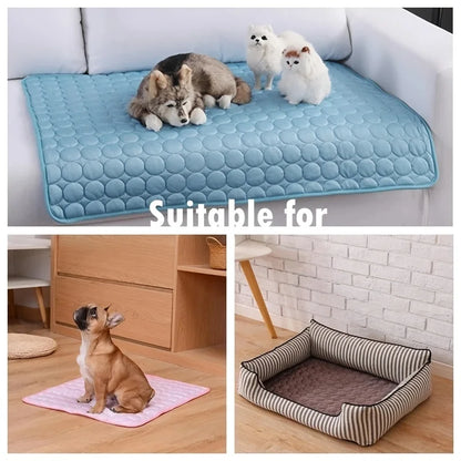 Cooling Gel Pet Mat Summer Cold Bed for Dogs & Cats