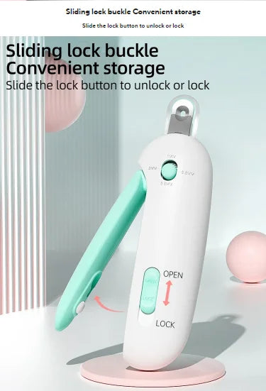 Professional Pet Nail Clipper for Dogs & Cats Adjustable Safety Hole