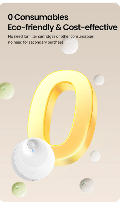 ROJECO Smart Cat Litter Deodorizer 4000mAh Odor Purifier