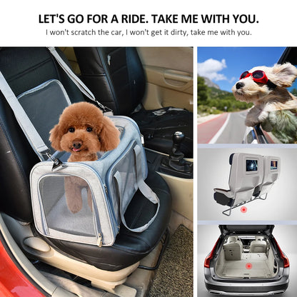 Soft-Sided Pet Carrier Backpack Airline Approved for Dogs & Cats