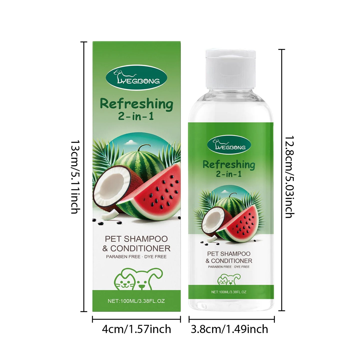 YEGBONG 2-in-1 Pet Shampoo & Conditioner