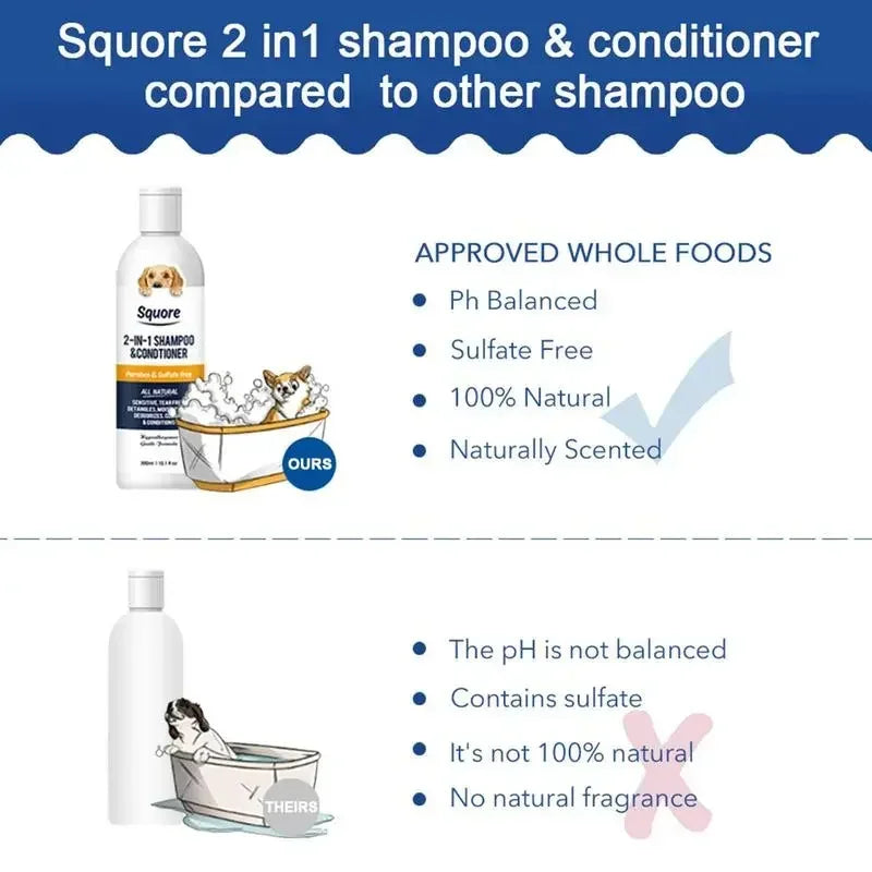 2-in-1 Puppy Shampoo and Conditioner for Sensitive Skin