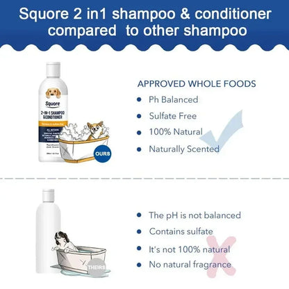 2-in-1 Puppy Shampoo and Conditioner for Sensitive Skin