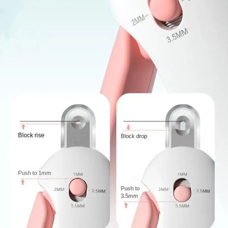 Professional Pet Nail Clipper for Dogs & Cats Adjustable Safety Hole