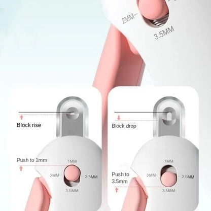 Professional Pet Nail Clipper for Dogs & Cats Adjustable Safety Hole