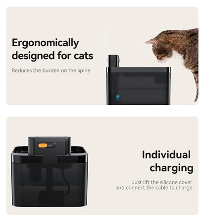 ROJECO Wireless Automatic Cat Water Fountain