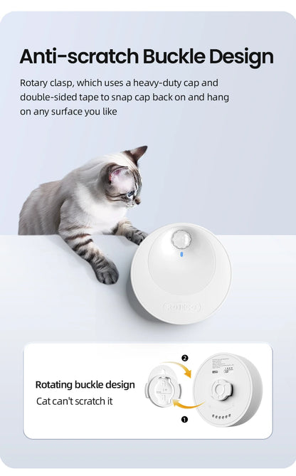 ROJECO Smart Cat Litter Deodorizer 4000mAh Odor Purifier