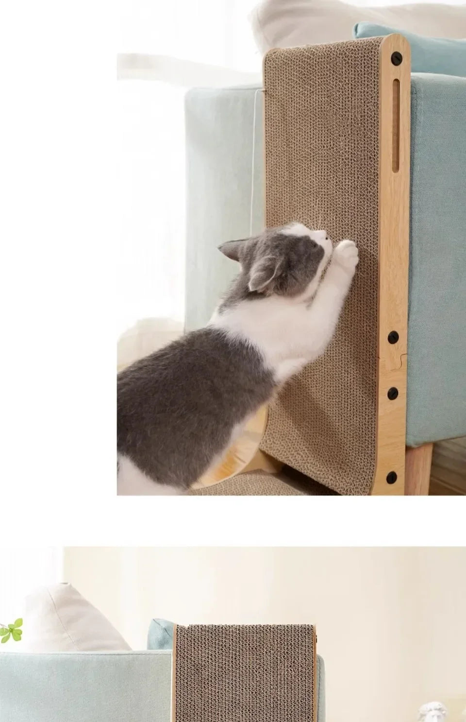 L-Shape Cardboard Cat Scratching Post Large / Small Wear-Resistant Cat Toy