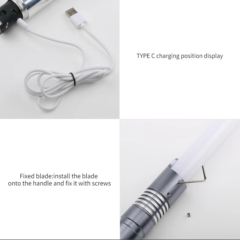 RGB Metal Lightsaber Laser Sword Toy LED Light Stick