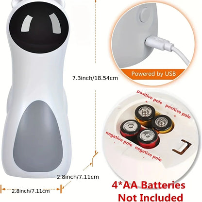 Automatic Laser Cat Toy with Spinning Laser Smart Timer USB/Battery