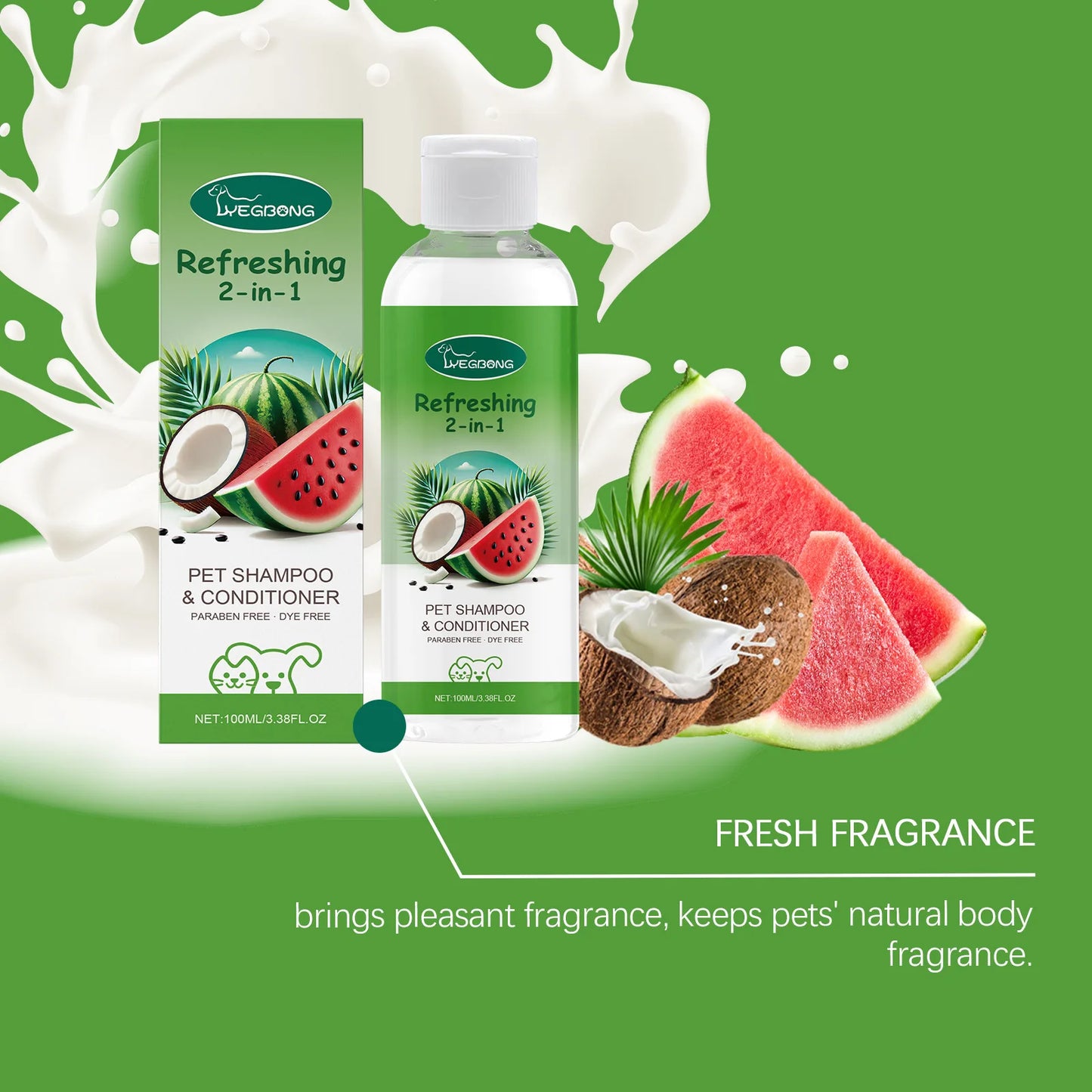 YEGBONG 2-in-1 Pet Shampoo & Conditioner