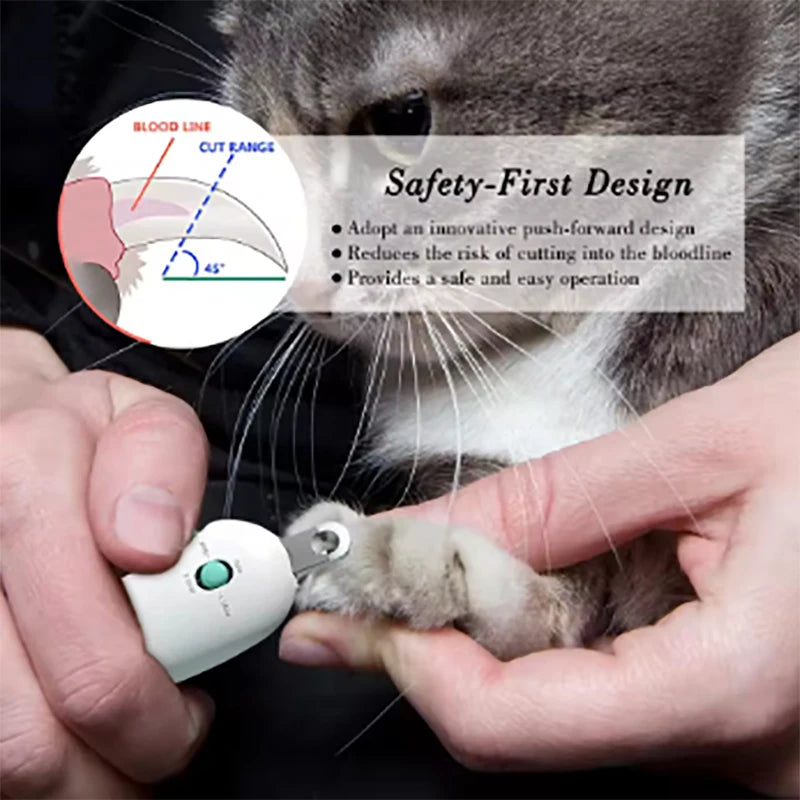 Professional Pet Nail Clipper for Dogs & Cats Adjustable Safety Hole
