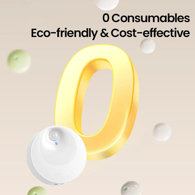 ROJECO Smart Cat Litter Deodorizer 4000mAh Odor Purifier