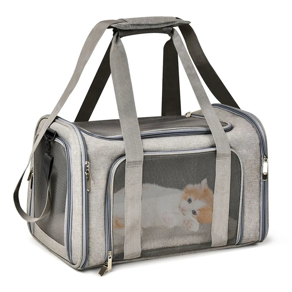 Soft-Sided Pet Carrier Backpack Airline Approved for Dogs & Cats