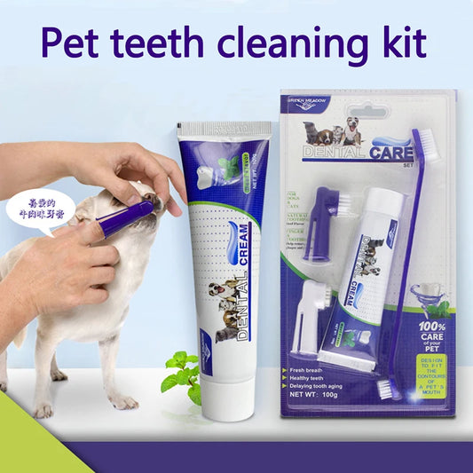 4-Piece Pet Tartar Control Dental Care Kit