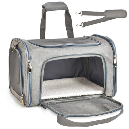 Soft-Sided Pet Carrier Backpack Airline Approved for Dogs & Cats
