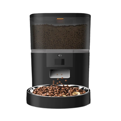 4L Large Capacity WiFi Automatic Cat & Dog Feeder Smart Timing Double Bowl