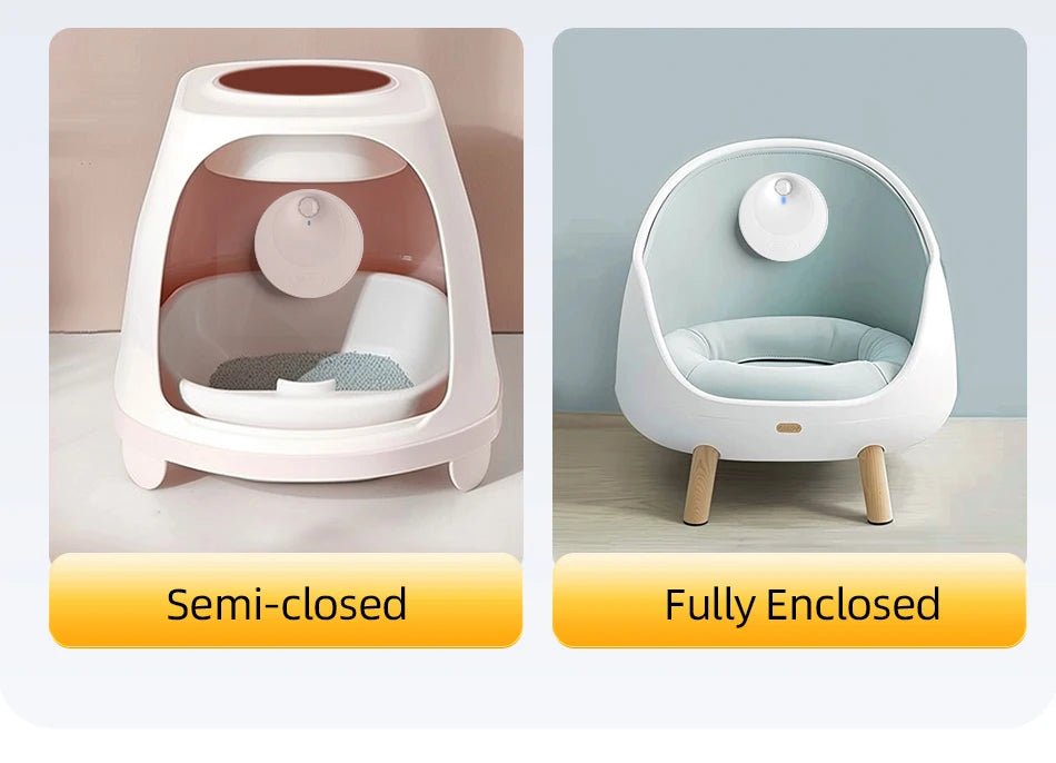 ROJECO Smart Cat Litter Deodorizer 4000mAh Odor Purifier