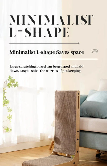 L-Shape Cardboard Cat Scratching Post Large / Small Wear-Resistant Cat Toy