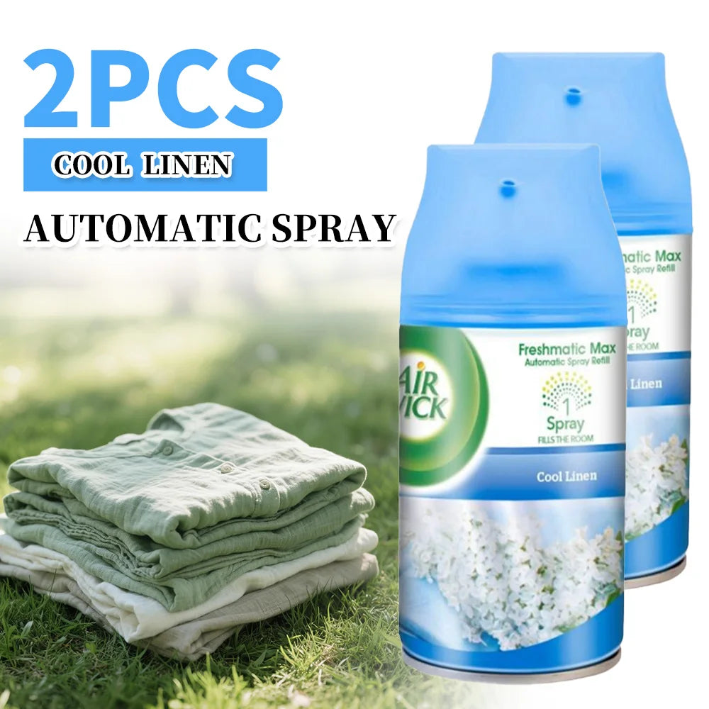 2 Pcs Automatic Air Freshener Spray Refill 6.2oz per Can