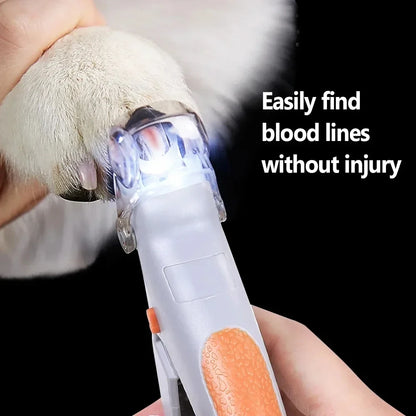 LED Light Pet Nail Clipper Scissors for Dogs & Cats