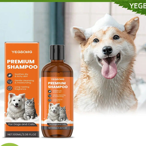 Natural Pet Shampoo for Dogs & Cats Flea & Odor Control