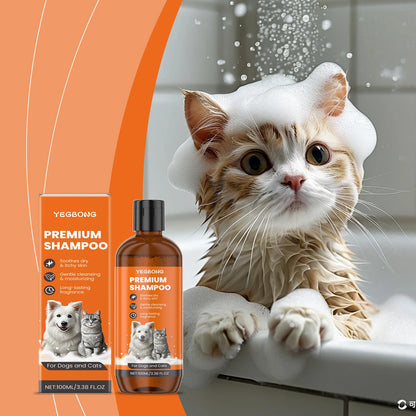 Natural Pet Shampoo for Dogs & Cats Flea & Odor Control