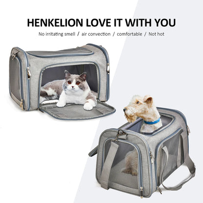 Soft-Sided Pet Carrier Backpack Airline Approved for Dogs & Cats