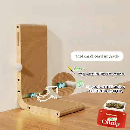 L-Shape Cardboard Cat Scratching Post Large / Small Wear-Resistant Cat Toy