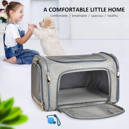 Soft-Sided Pet Carrier Backpack Airline Approved for Dogs & Cats