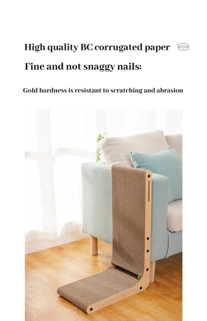 L-Shape Cardboard Cat Scratching Post Large / Small Wear-Resistant Cat Toy