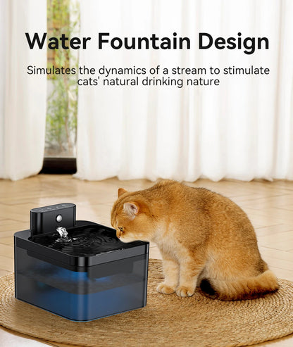 ROJECO Wireless Automatic Cat Water Fountain