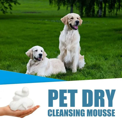 Waterless Pet Shampoo Foam No Rinse Cleaning