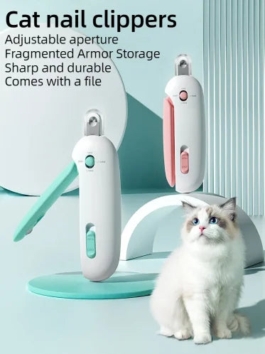 Professional Pet Nail Clipper for Dogs & Cats Adjustable Safety Hole