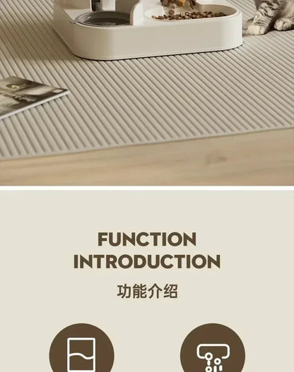 Automatic Dog & Cat Feeder with Water Fountain Large Capacity Food Storage Bowl