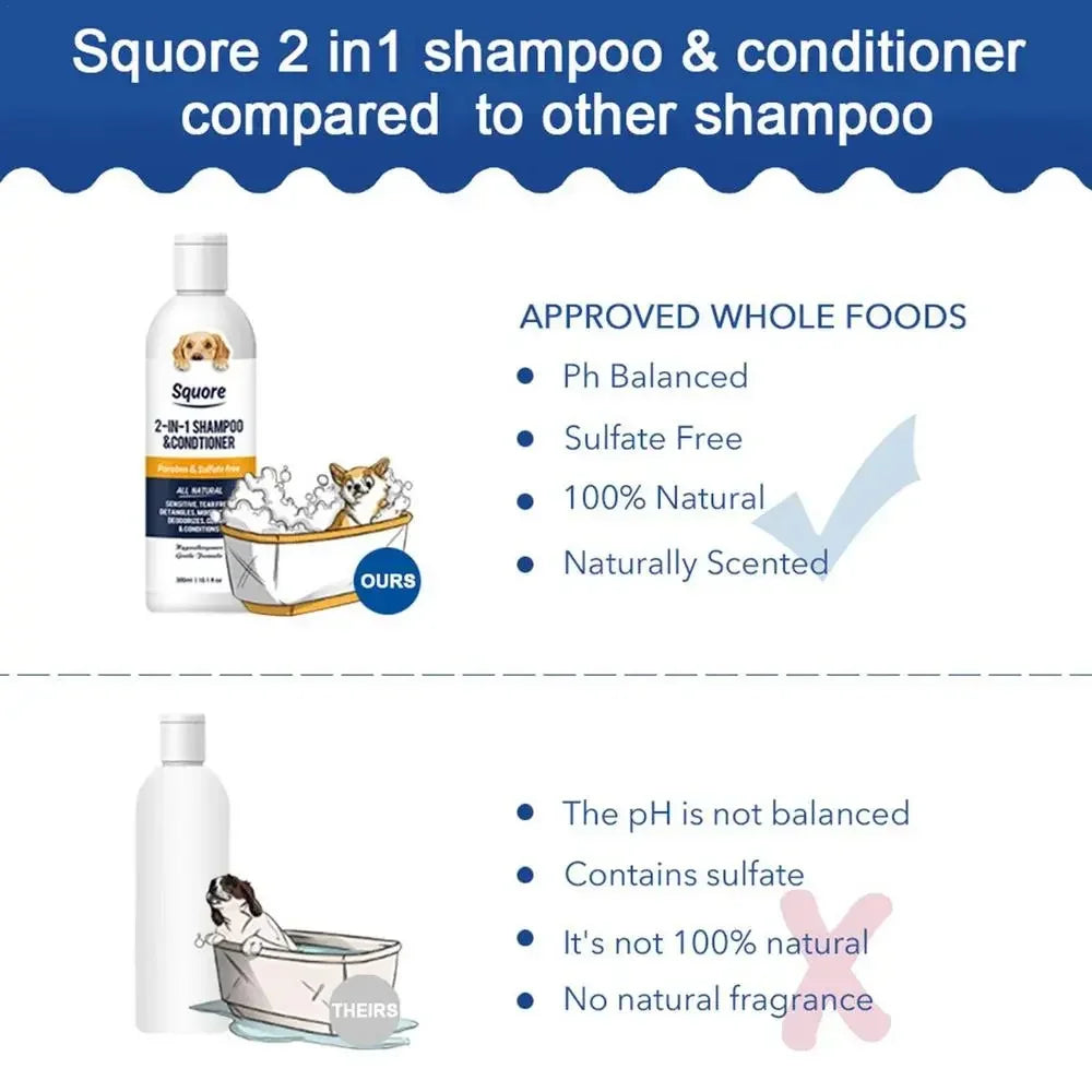 2-in-1 Puppy Shampoo and Conditioner for Sensitive Skin