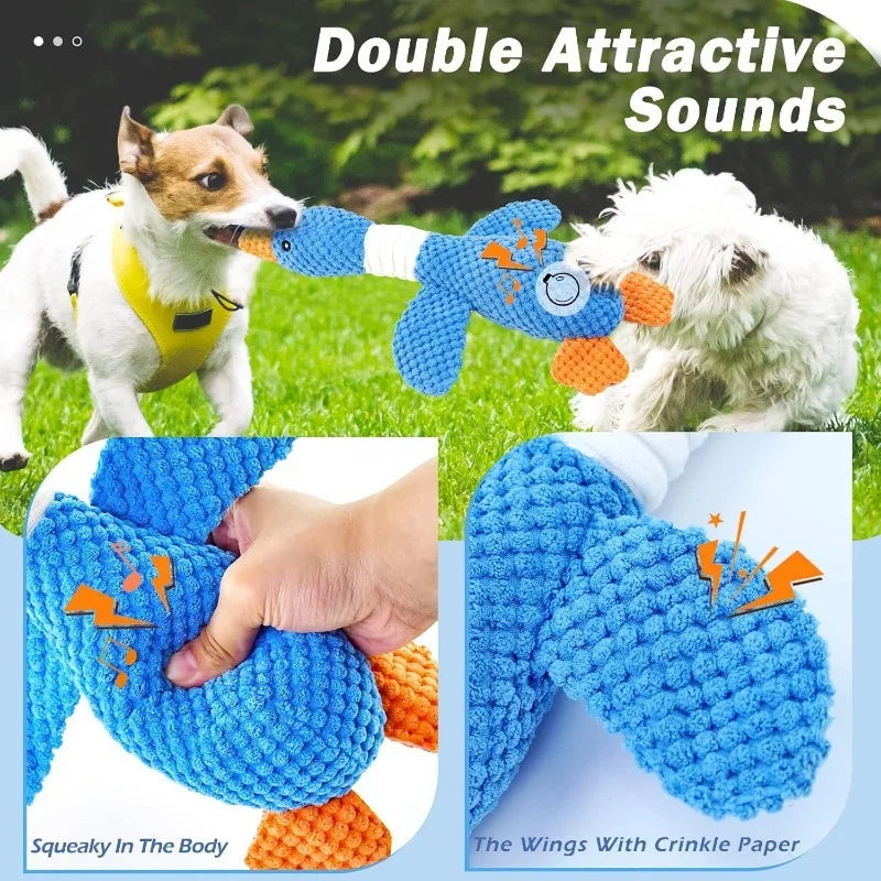Indestructible Plush Chew Toy for Dogs & Cats