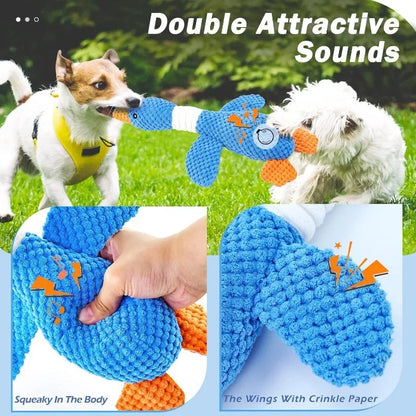 Indestructible Plush Chew Toy for Dogs & Cats
